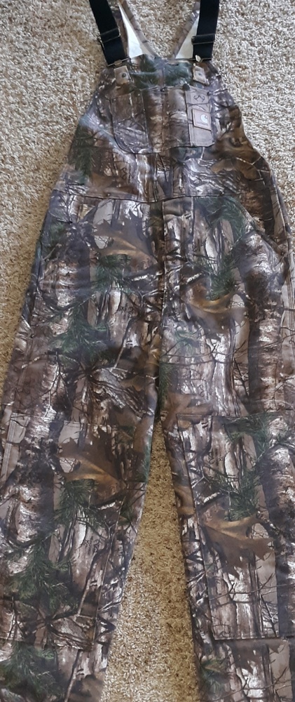 Adult Carhart Camo Insulated bibs